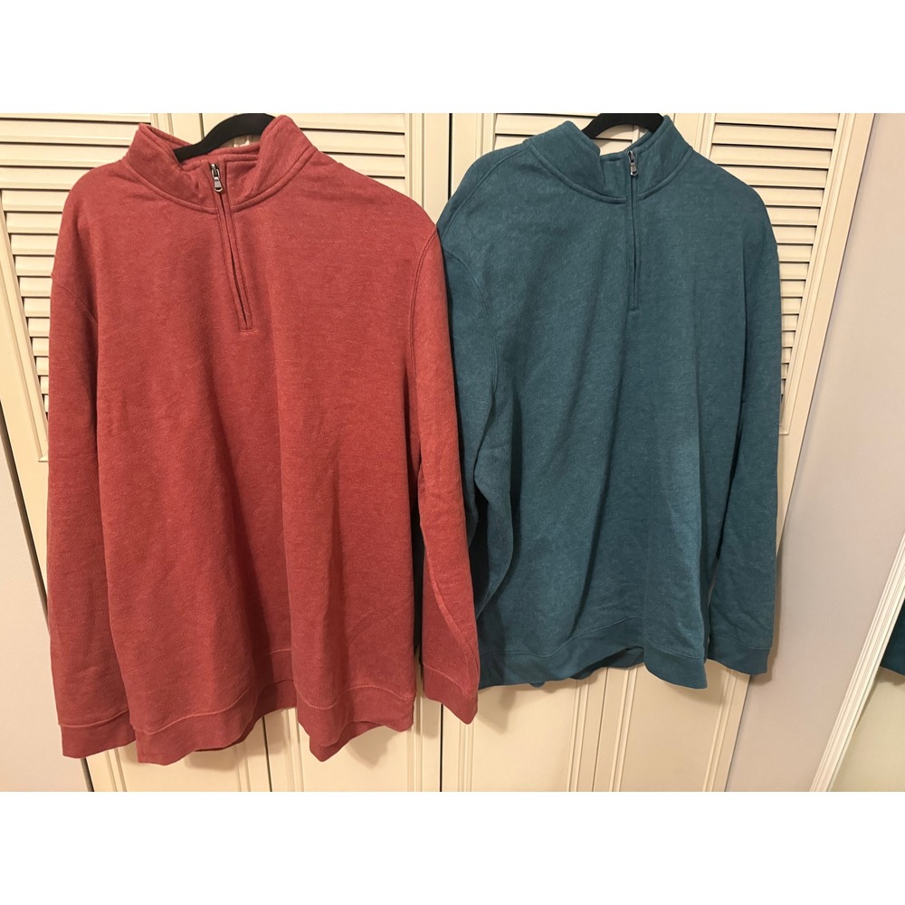 Croft & Barrow Extra Soft Men's XXL Quarter Zip Pullover Sweatshirt 2